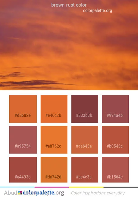 brown rust color